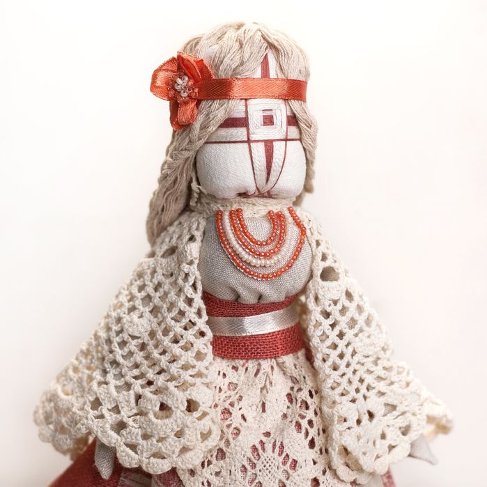 Мереживна Лялька-мотанка "Тепла Ладівниця"