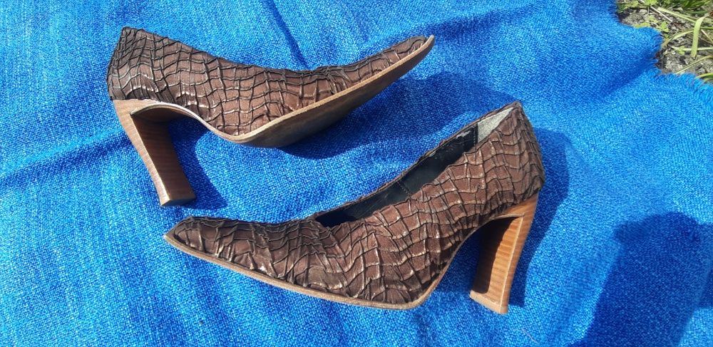 Shadey buty czółenka brązowe 37 wyjątkowe