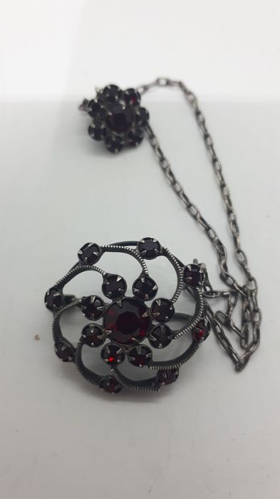 Брошь серебро 875пр. ХЮЗ, Шатлен.