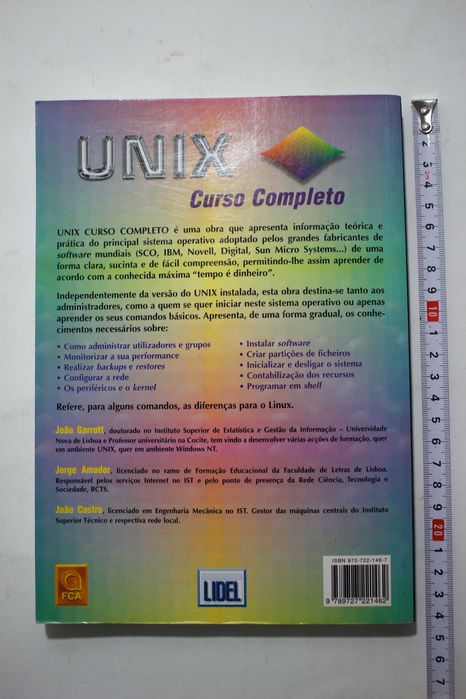 Livro de Informatica - UNIX curso completo - 3º Edição - 1998
