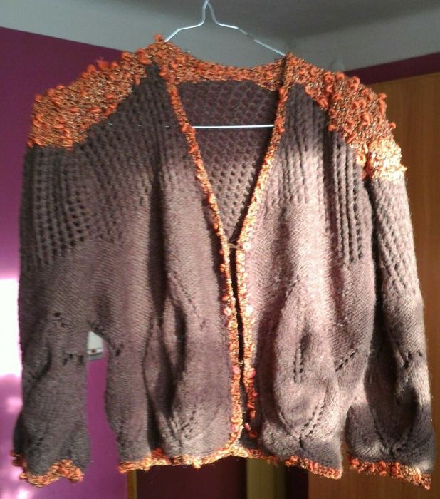 Ręcznie robiona .Wełniana sukienka ...