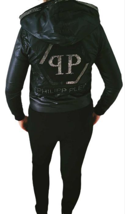 Dres Komplet Philipp Plein kurtka+ spodnie cyrkonie S