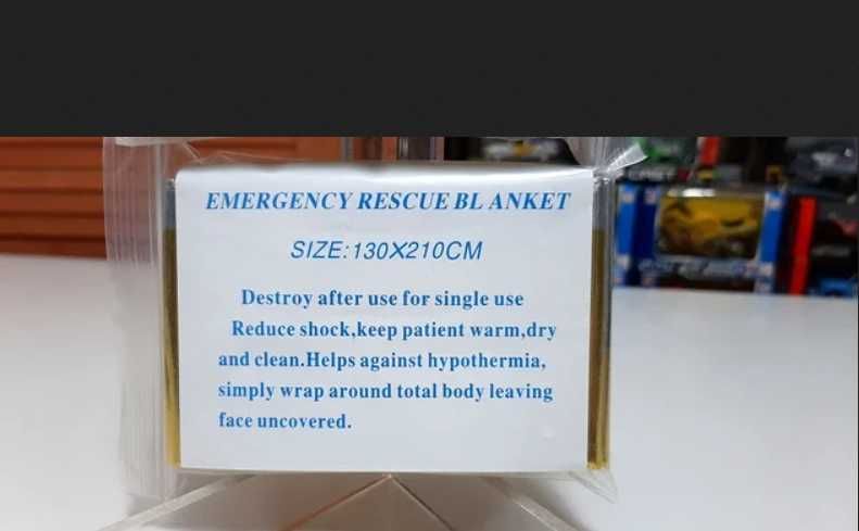 Conjunto 2 Mantas térmicas de sobrevivência