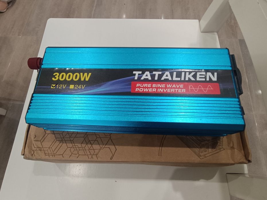 Інвертор Tataliken 3000W (12V-220V) | Чистий синус | Для котла/насоса