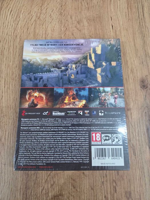 Wiedźmin Edycja Rozszerzona - Steelbook PC - Nowa w Folii