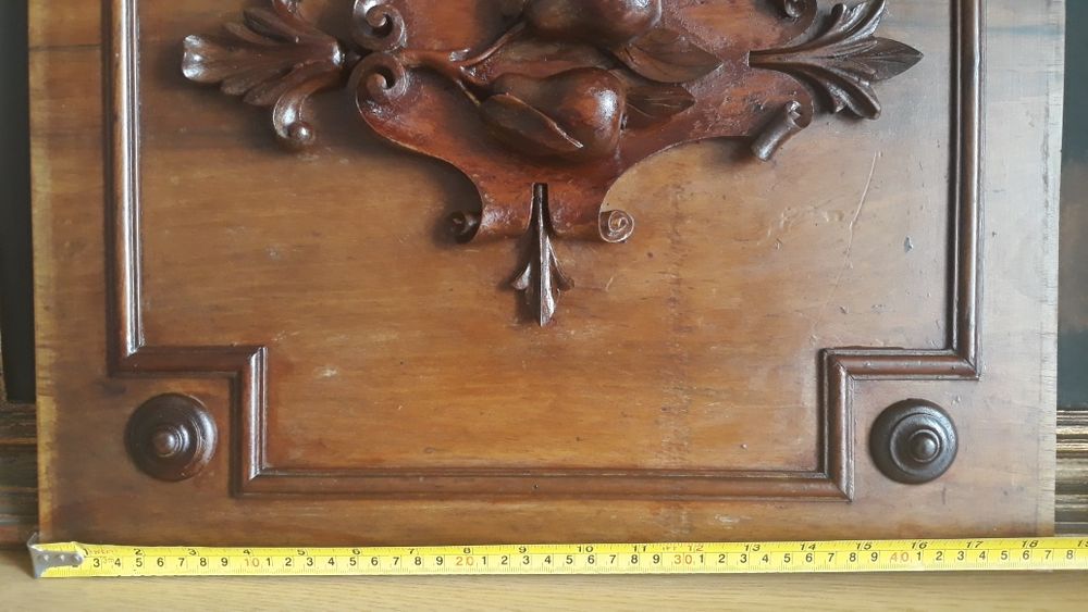 Painel de porta Antigo Entalhado à mão
