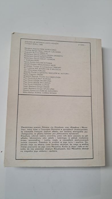 Klaudiusz I Messalina Robert Graves książka