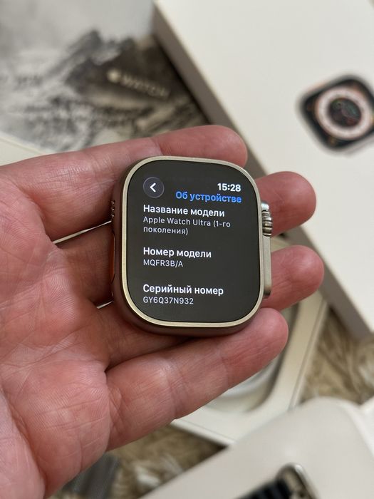 Apple Watch Ultra 1 Titanium 49 mm смарт часы чистый айклауд