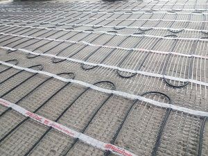 Тонкий теплый пол под плитку, кабель, мат. Тепла підлога Devi, Fenix