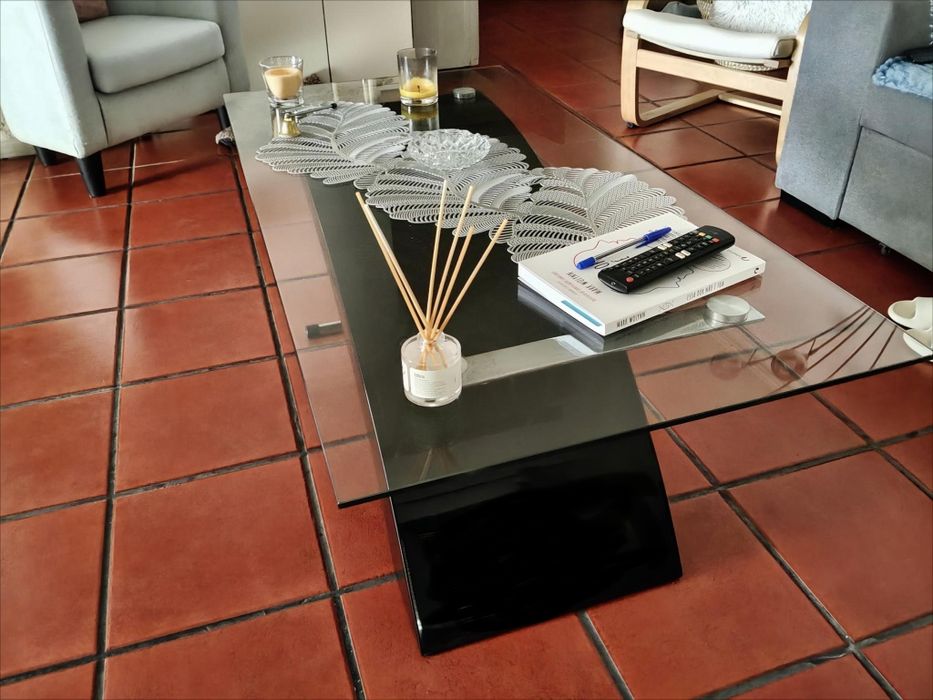 Mesa centro vidro