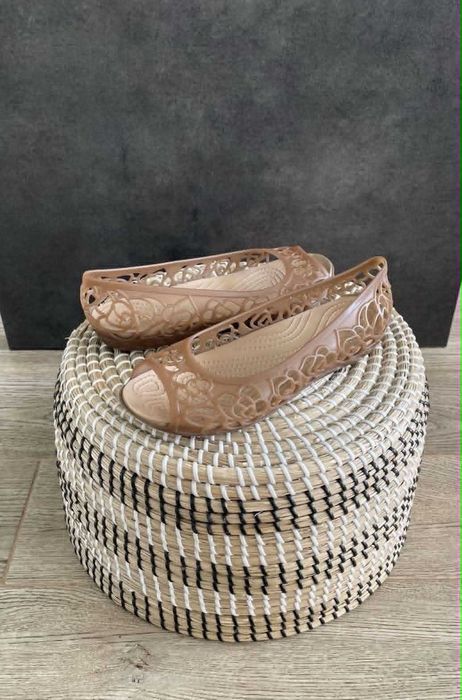 Crocs baleriny Isabella Jelly Flat W 203285 Bronze W8 38/39