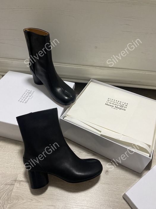 Ботинки Maison Margiela Tabi Чоботи Сапоги шкіряні Maison Margiela