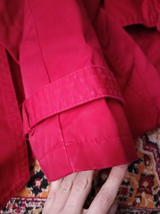 009/Płaszcz damski wiosna-jesień Camaieu czerwony rozm 40