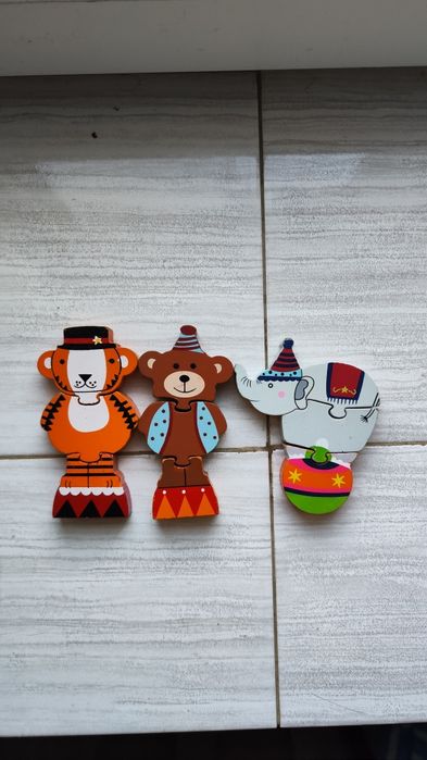 Дерев'яний пазл для немовлят 18+