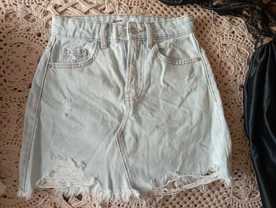 Spódnica jeansowa Bershka
