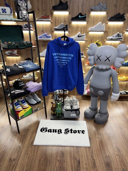 Худі VETEMENTS Pyramid Logo Blue