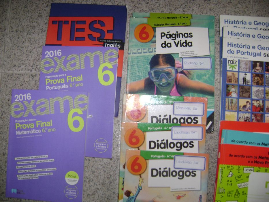 Livros e manuais escolares 6º ano