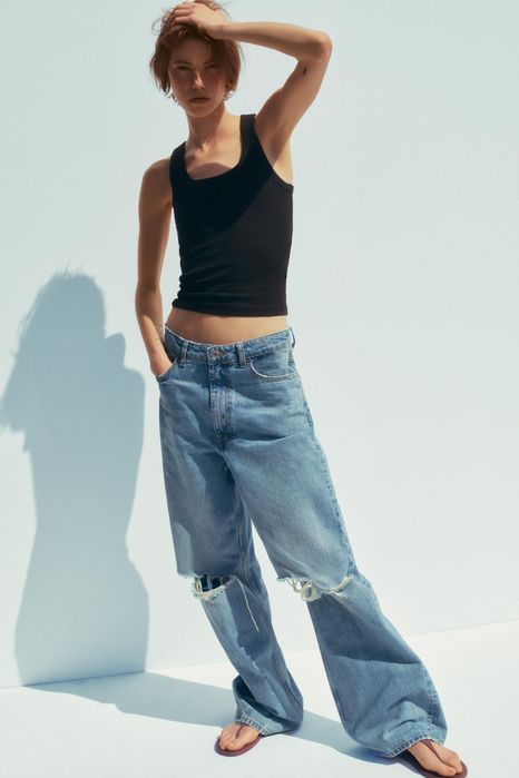 Джинсы багги zara baggy 36.40 джинси баггі S, M, L