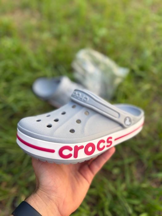 Купить Crocs Crocband bayaband Женские кроксы,крокси ,сірі  баябенд