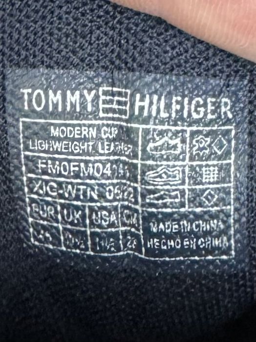 Tommy Hilfiger кроссовки кеды 45 размер кожаные синие