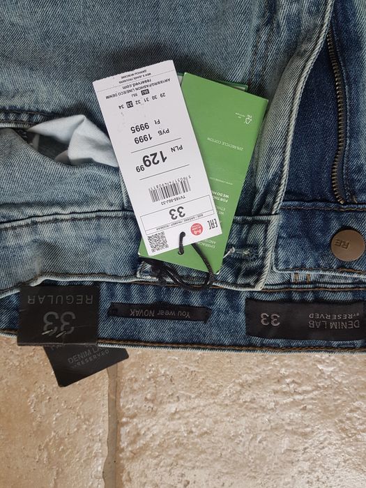 Nowe męskie spodnie Reserved rozmiar 33