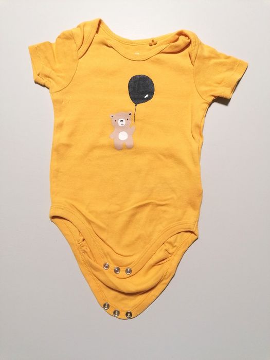 Pack de 2 Bodies Amarelos de Bebé