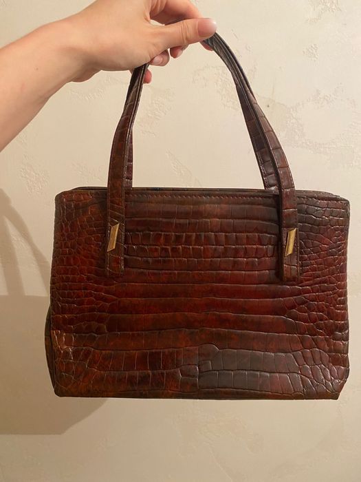 Вінтажна сумка зі шкіри крокодила привезена з Лондона