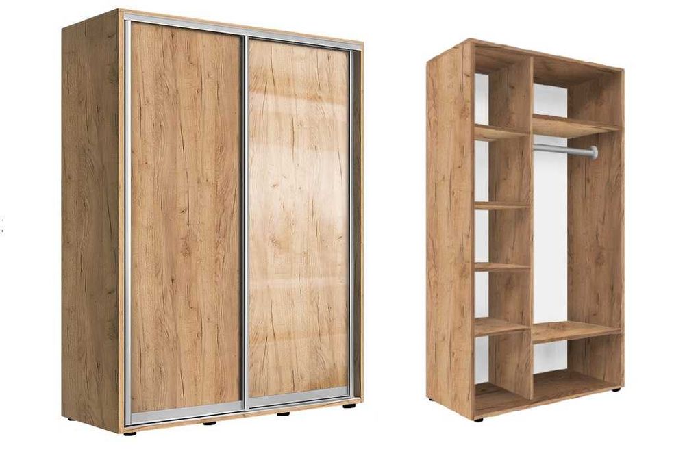 Акция! Шкаф-купе с фасадами ДСП-лак, ДСП, зеркало, ДСП/зеркало.