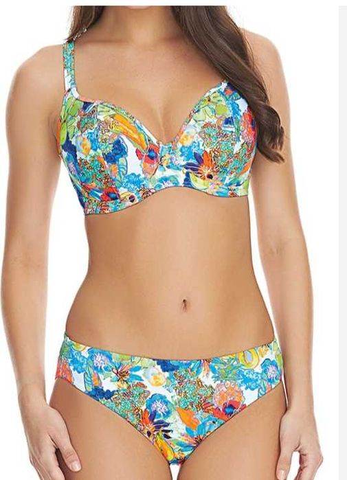 Nowy kostium kąpielowy dwuczęściowy bikini Freya island girl kwiaty 75d c s XS