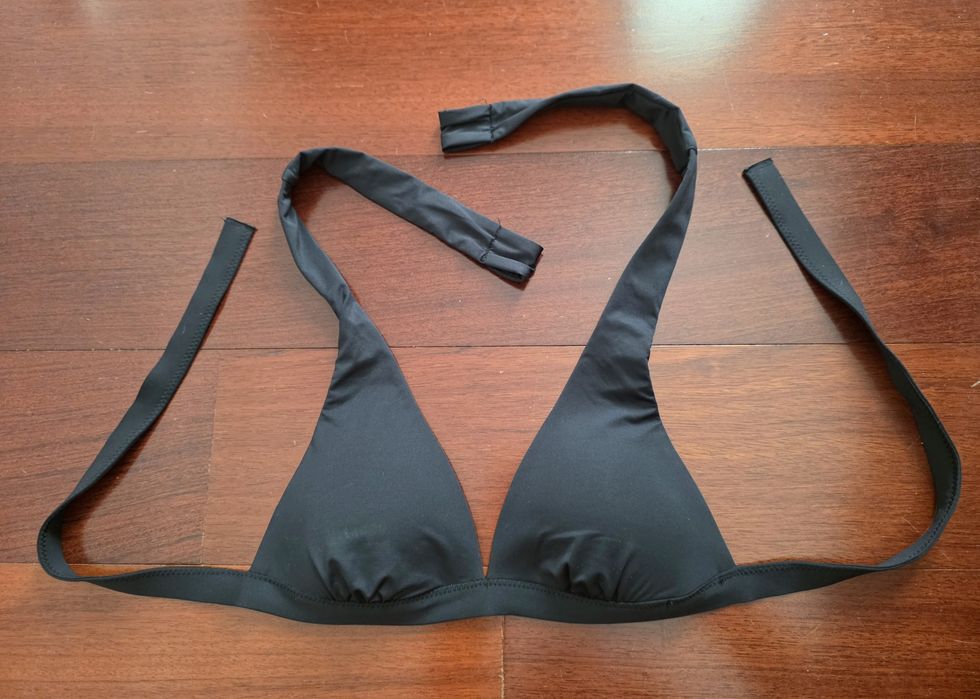 Tezenis | Parte de cima de bikini preto, tamanho 34