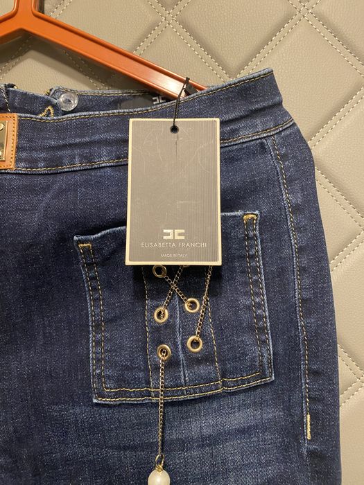 Elisabetta franchi spodnie jeansy
