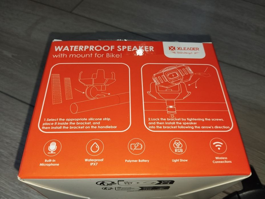 Głośnik bezprzewodowy RGB rowerowy