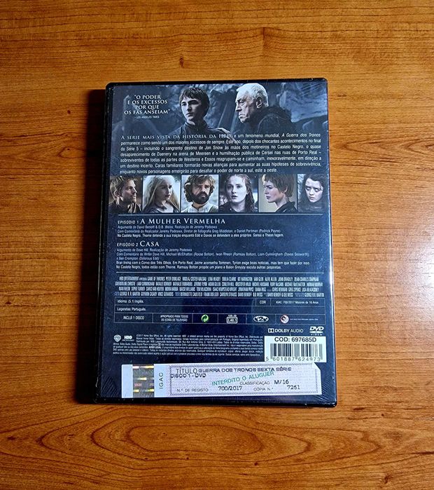 A GUERRA DOS TRONOS - Temporada 6 Volume 1 / NOVO
