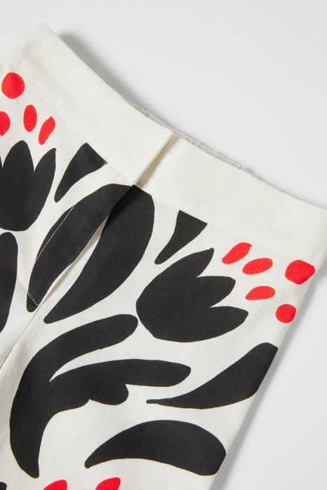 Стильні брюки кюлоти льон/котон