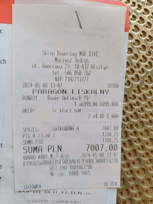 2024 r. Rower elektryczny Unibike Optima D-19.