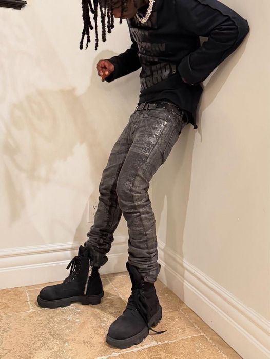 Rick Owens Megatooth Army Canvas Boots ramones geobasket osamason