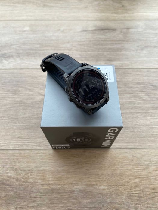 Garmin Fenix 7 Sapphire Solar Titanium | Практично ідеальний | Повний комплект | Гарантія