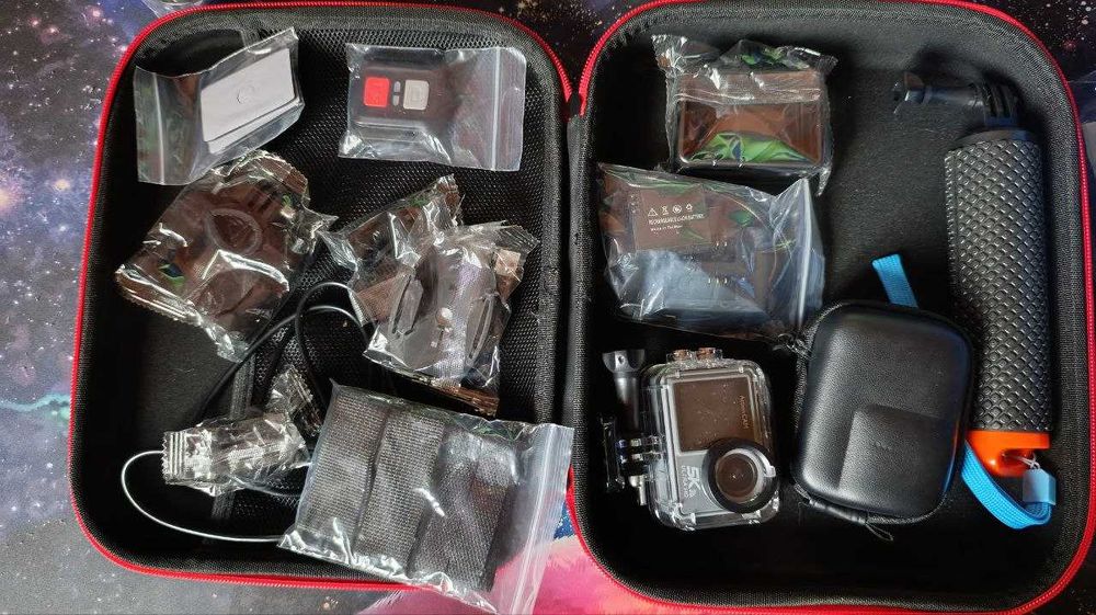 Экшн-камера 5K 4K 60 кадрів в секунду с двума сенсорними IPS-дисплеями