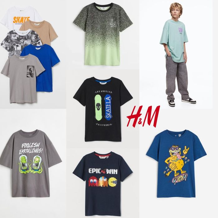H&M футболка 134,140,146,152,158,164,170