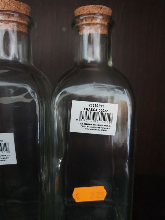 6 garrafas vidro