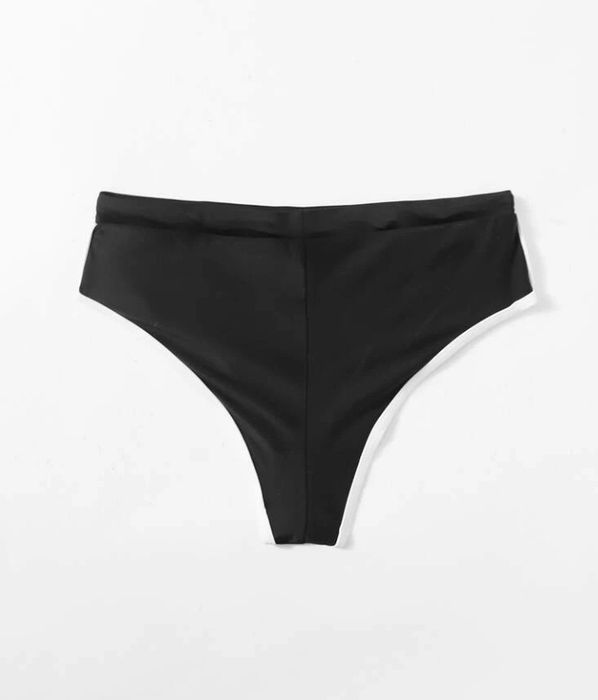 Nowy dół od stroju kostiumu kompielowego czarne majtki bikini Shein S