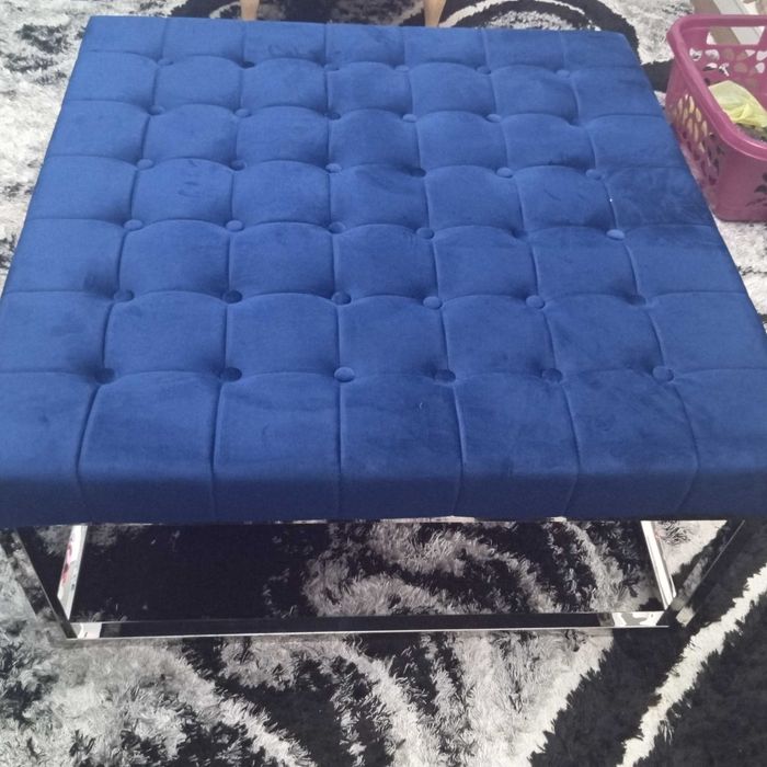 Pufa duża 90cm granatowa