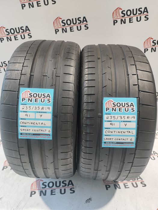 2 pneus semi novos 235-35R19 Continental - Oferta dos Portes