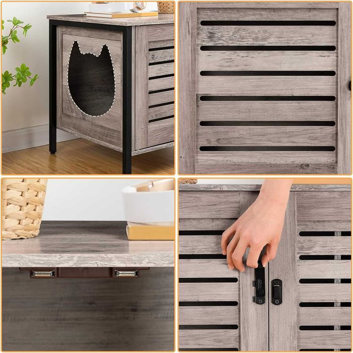 Armário para esconder caixa de areia gato / casota gato NOVOENVIOGRÁTI