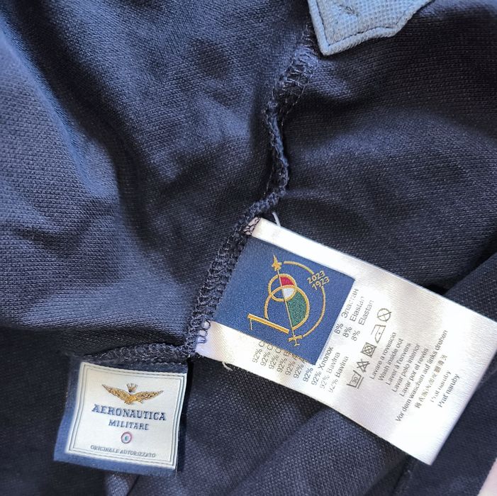 Поло, тенниска AERONAUTICA MILITARE,хлопок стрейч 48М.