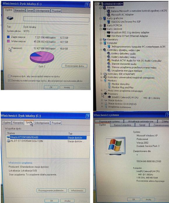 Laptop, notebook Fujitsu AMILO Pro V2055