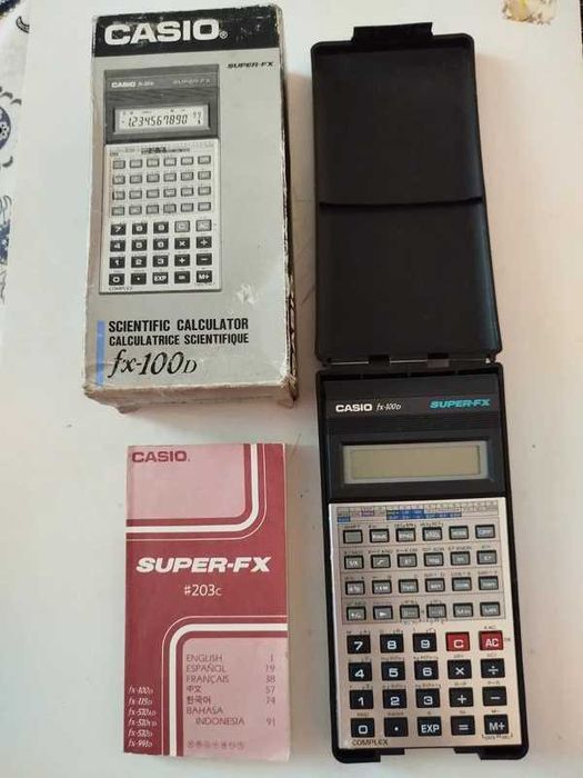 Vintage Casio fx-100D Super FX Scientific Calculator