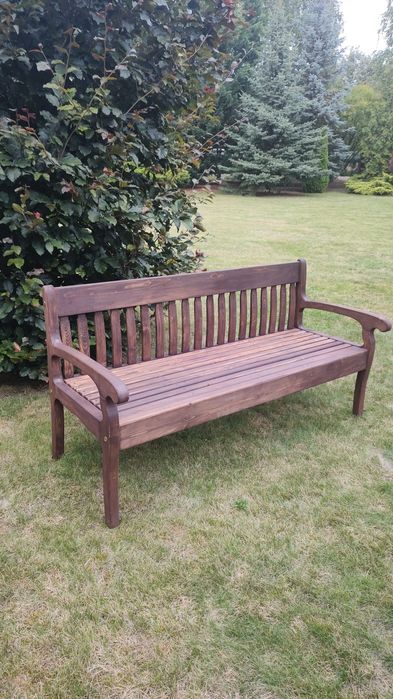 Ławka ogrodowa z drewna