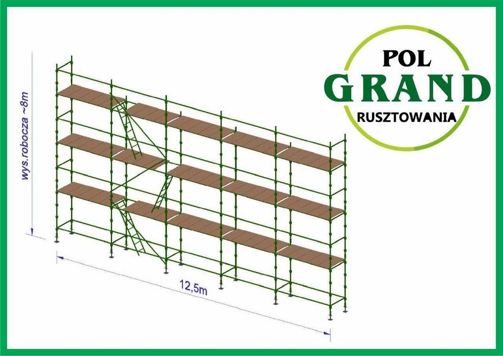 Rusztowania Rusztowanie klinowe choinkowe 100m2 Producent DOSTAWA 24H