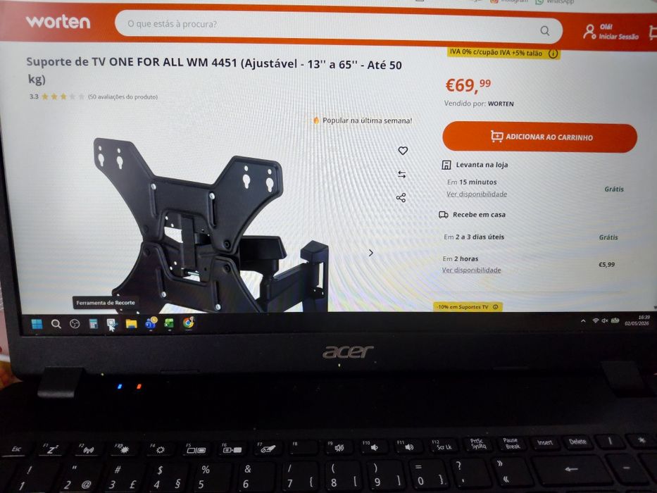 VENDO Suporte TV Parede NOVO